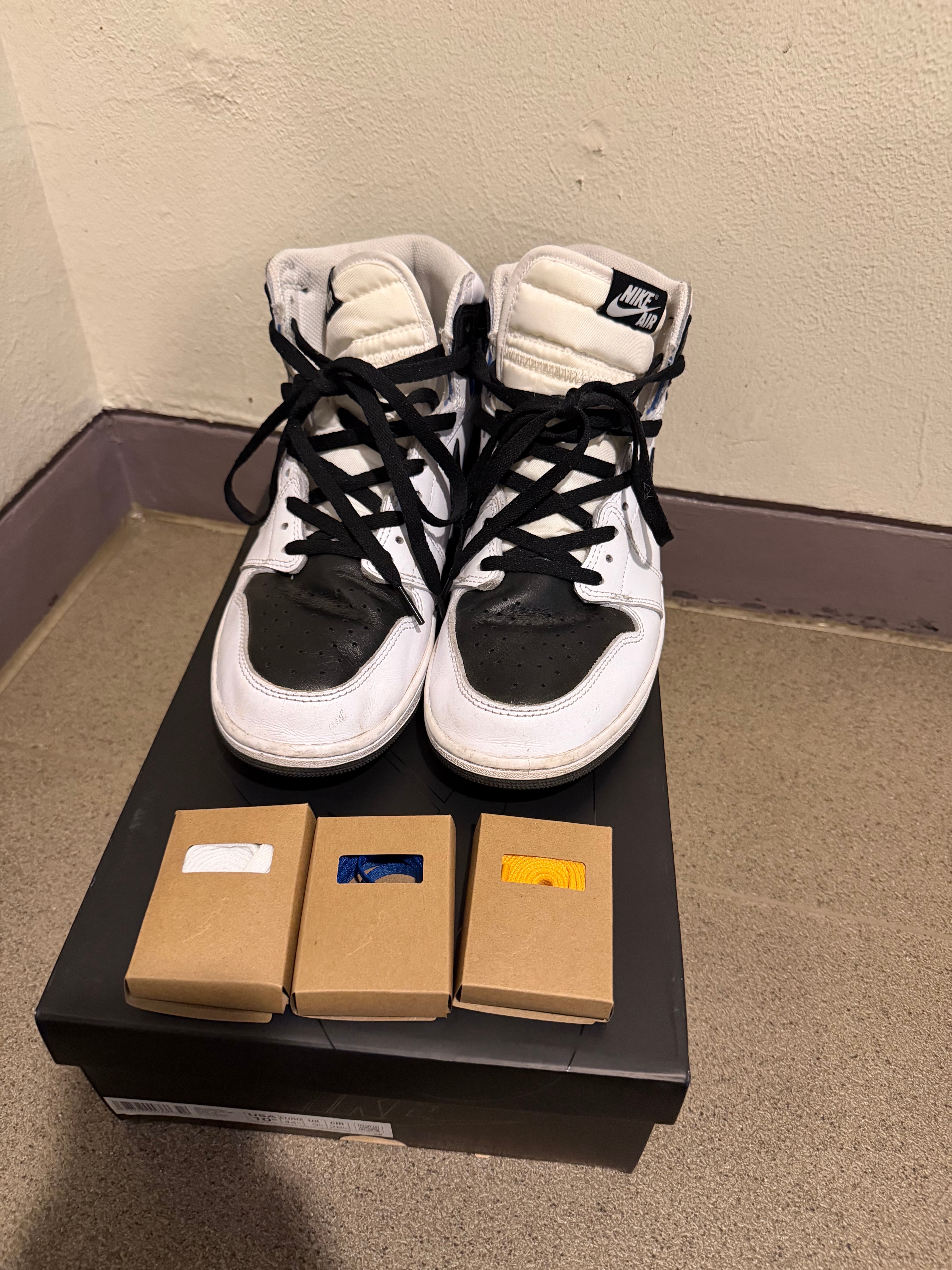 fragment design × UNION × Nike Air Jordan 1 Retro High OG "Black/White"