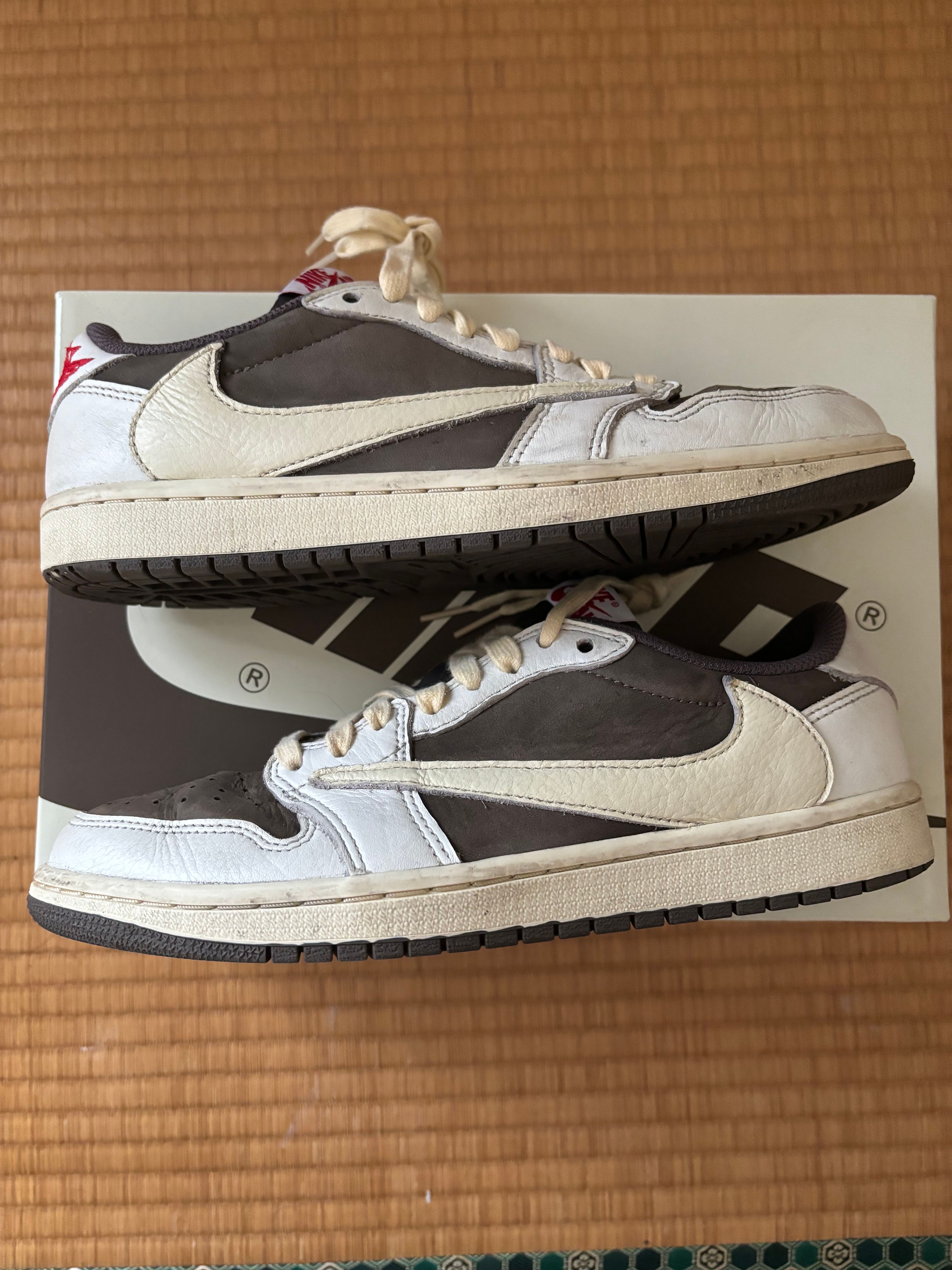Travis Scott × Nike Air Jordan 1 Low OG SP "Reverse Mocha/Sail and Ridgerock"