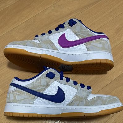 Rayssa Leal × Nike SB Dunk Low PRM "Pure Platinum and Vivid Purple"