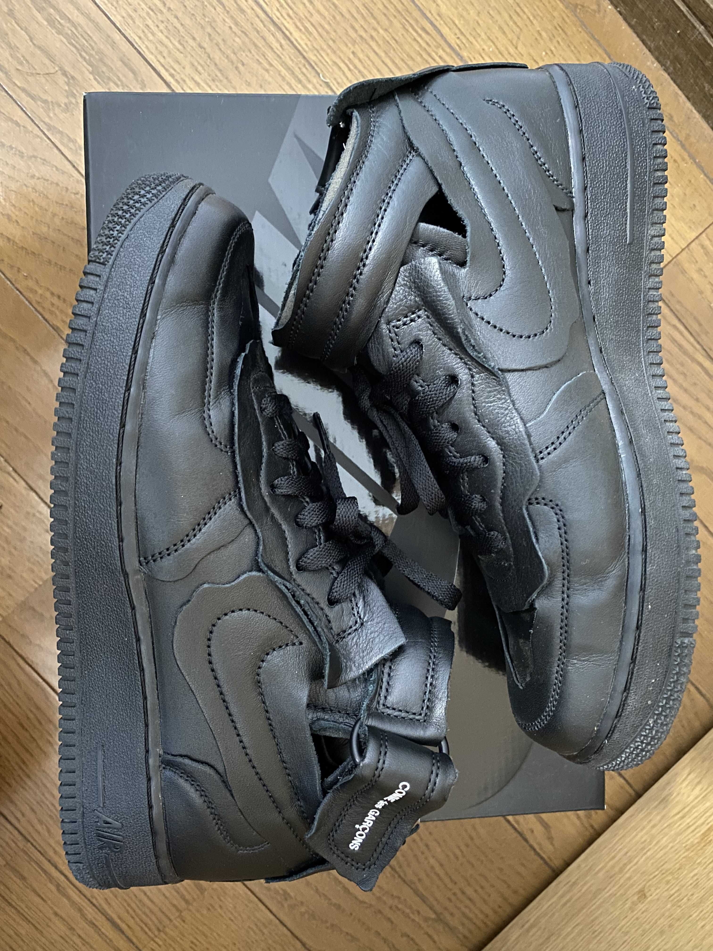 COMME des GARCONS × NIKE AIR FORCE 1 MID "BLACK"