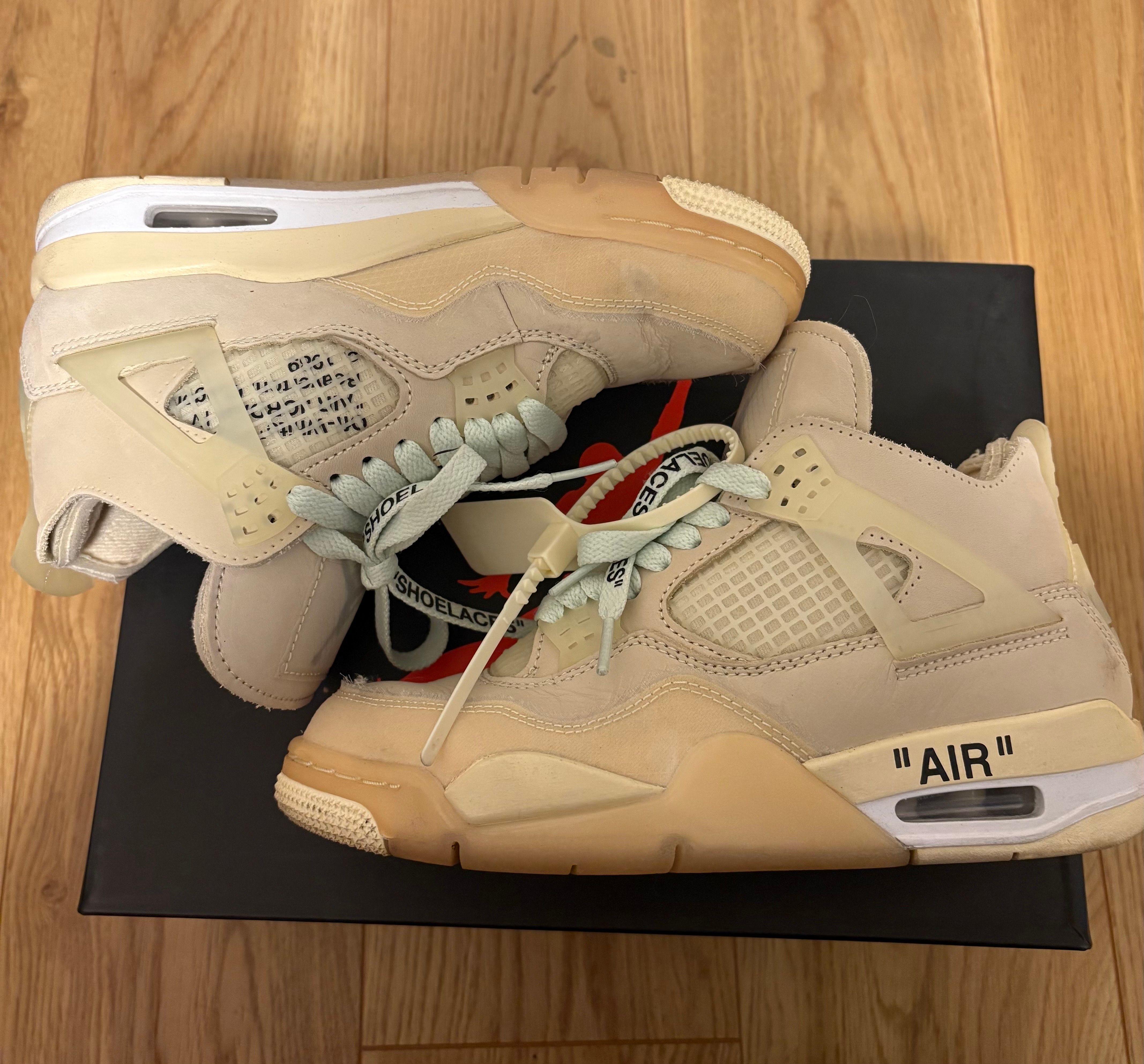 Off-White × Nike Women's Air Jordan 4 SP "Sail"