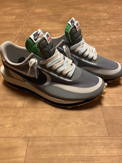 CLOT × Sacai × Nike LD Waffle "Grey Obsidian/Cool Grey"