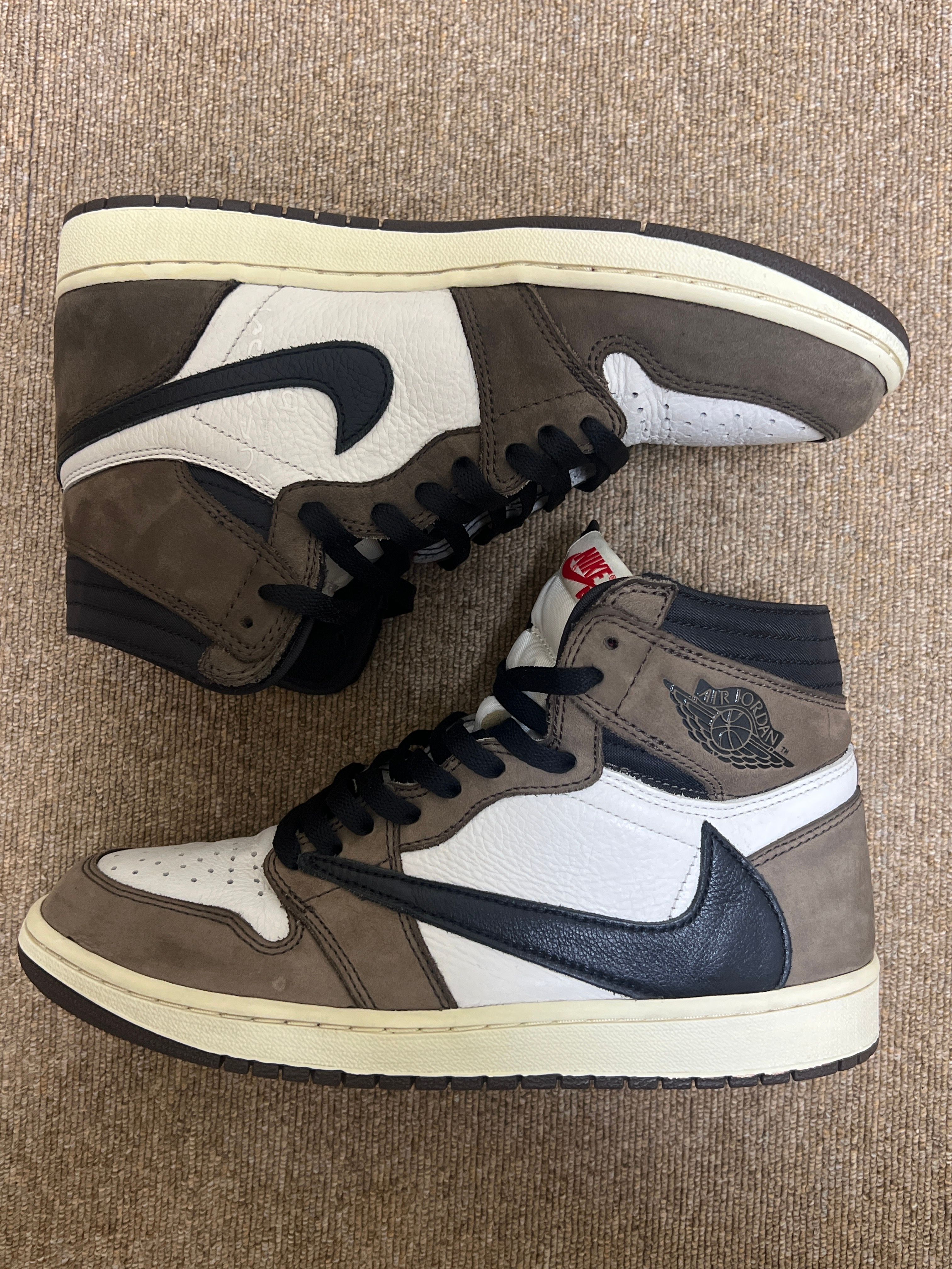 Travis Scott × Nike Air Jordan 1 Retro High OG TS SP "Sail/Dark Mocha"