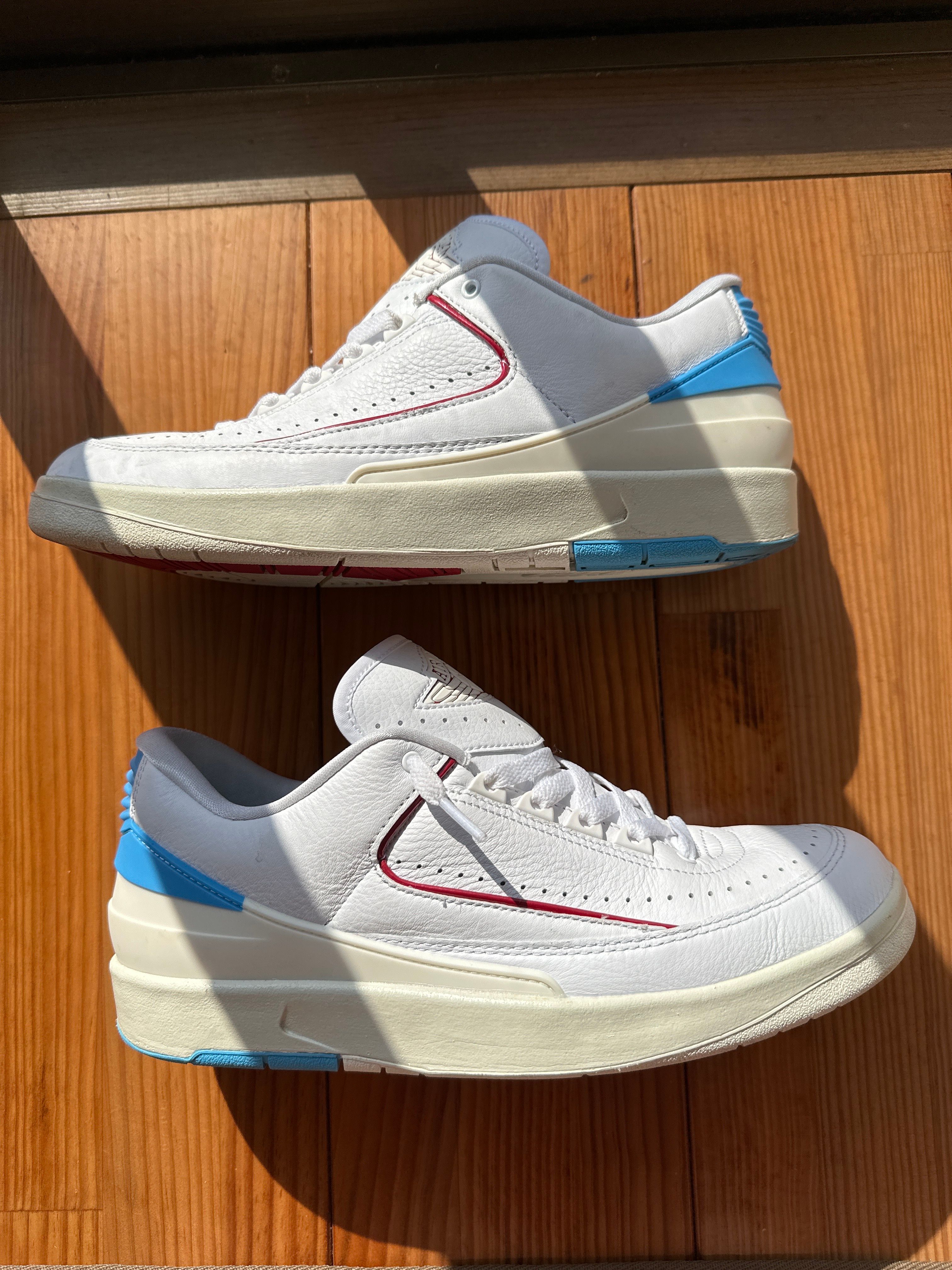 Nike Women's Air Jordan 2 Low "Gym Red and Dark Powder Blue"