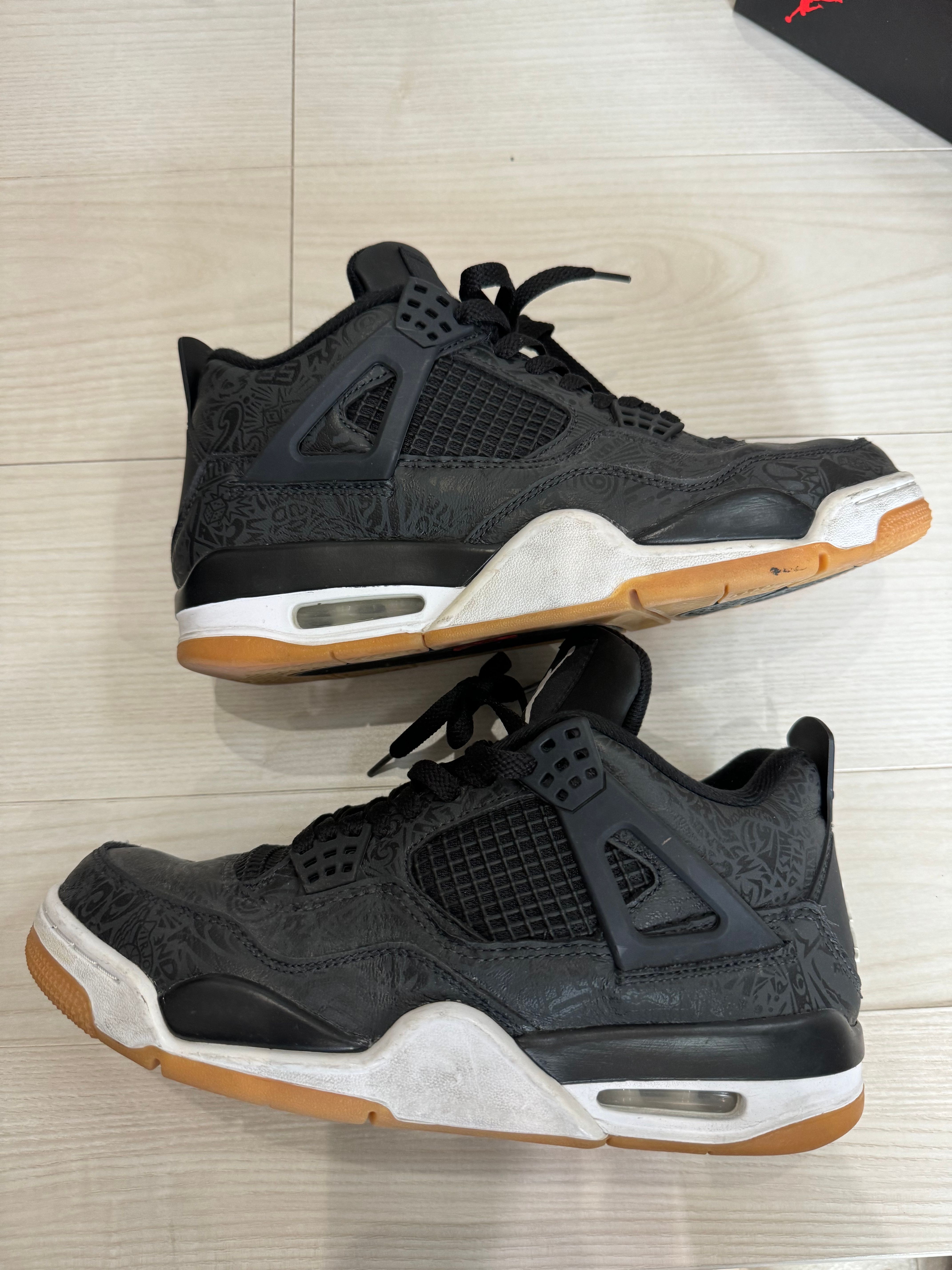 Nike Air Jordan 4 Retro "Laser Black/Gum"