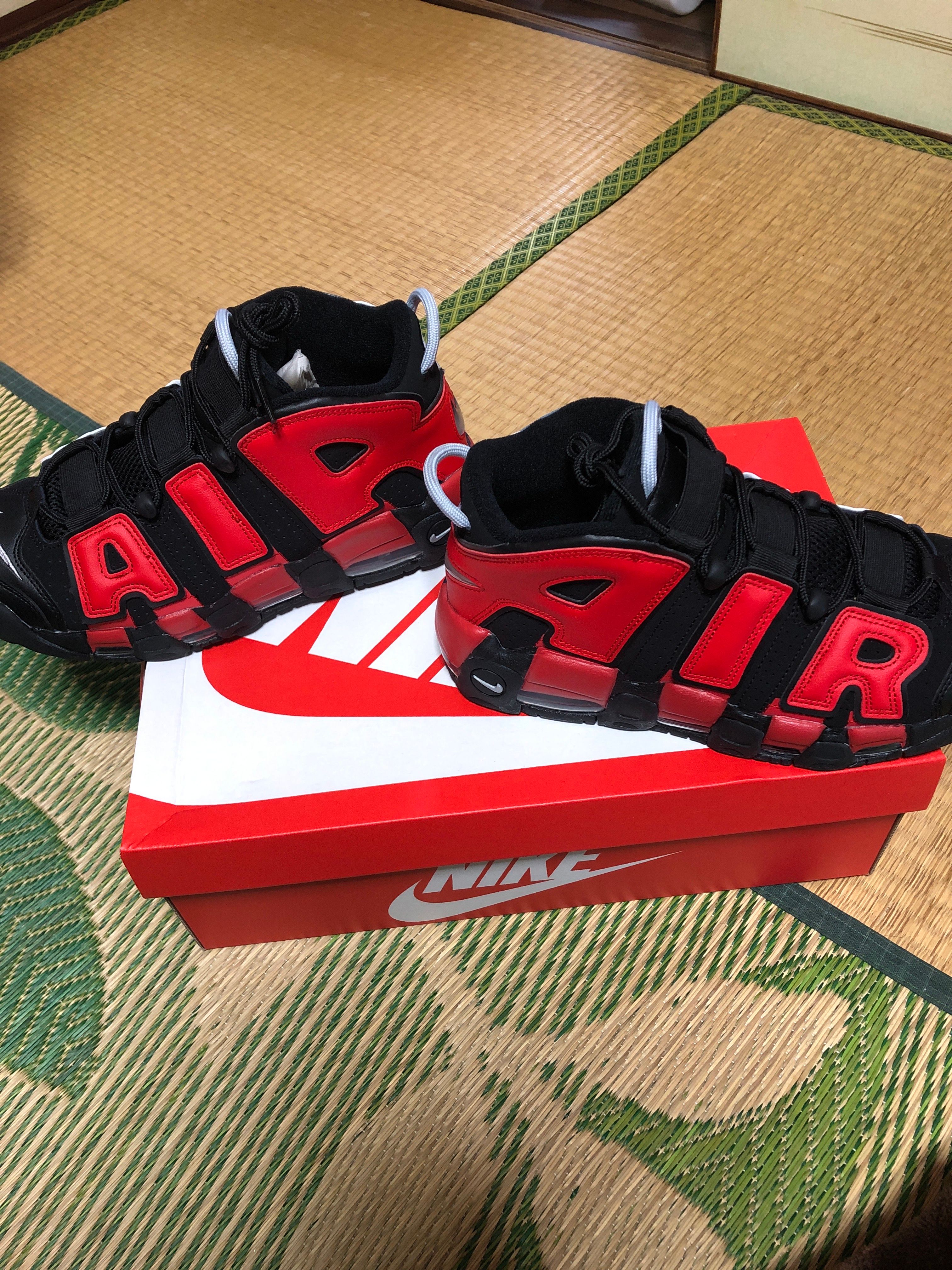 Nike Air More Uptempo '96 "Black and University Red"