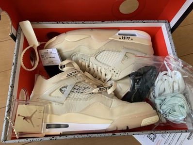 Off-White × Nike Women's Air Jordan 4 SP "Sail"