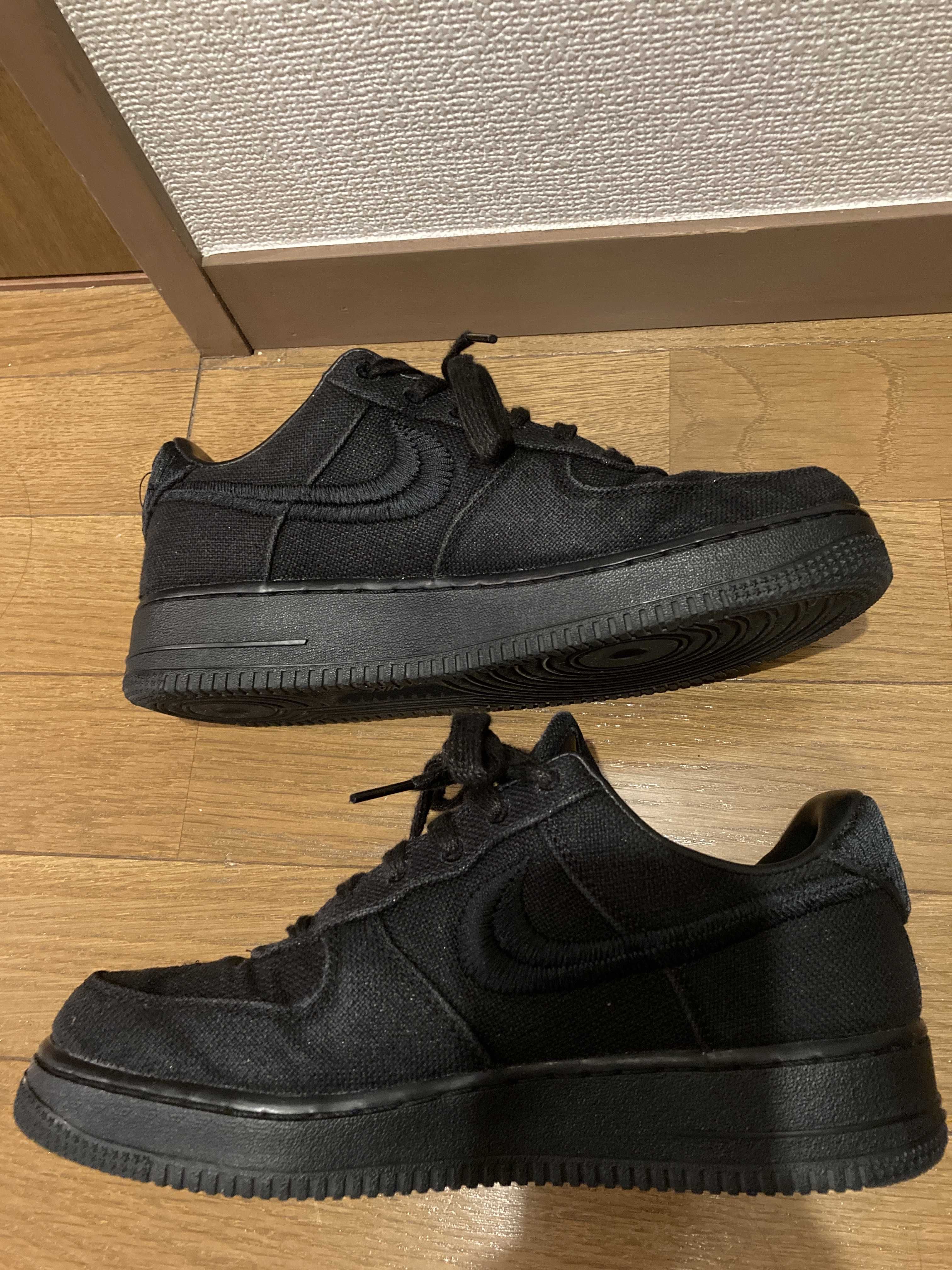 Stussy × Nike Air Force 1 Low "Triple Black"