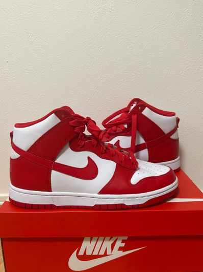 Nike Dunk High "Championship White and Red"
