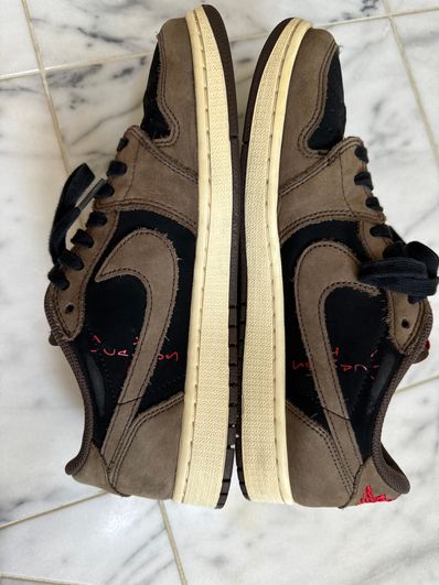 Travis Scott × Nike Air Jordan 1 Low OG SP-T "Black/Dark Mocha"