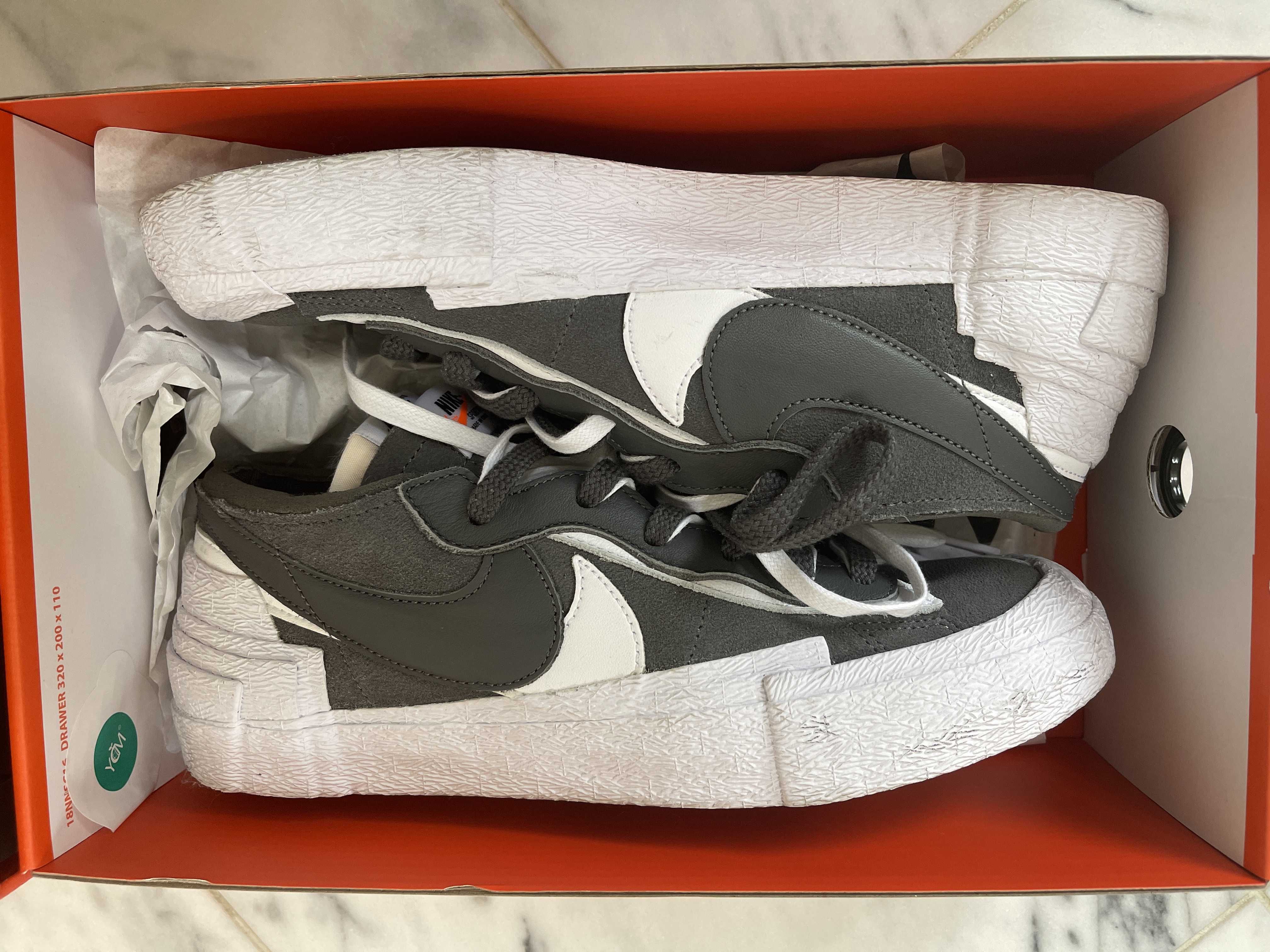 Sacai × Nike Blazer Low "Iron Grey"