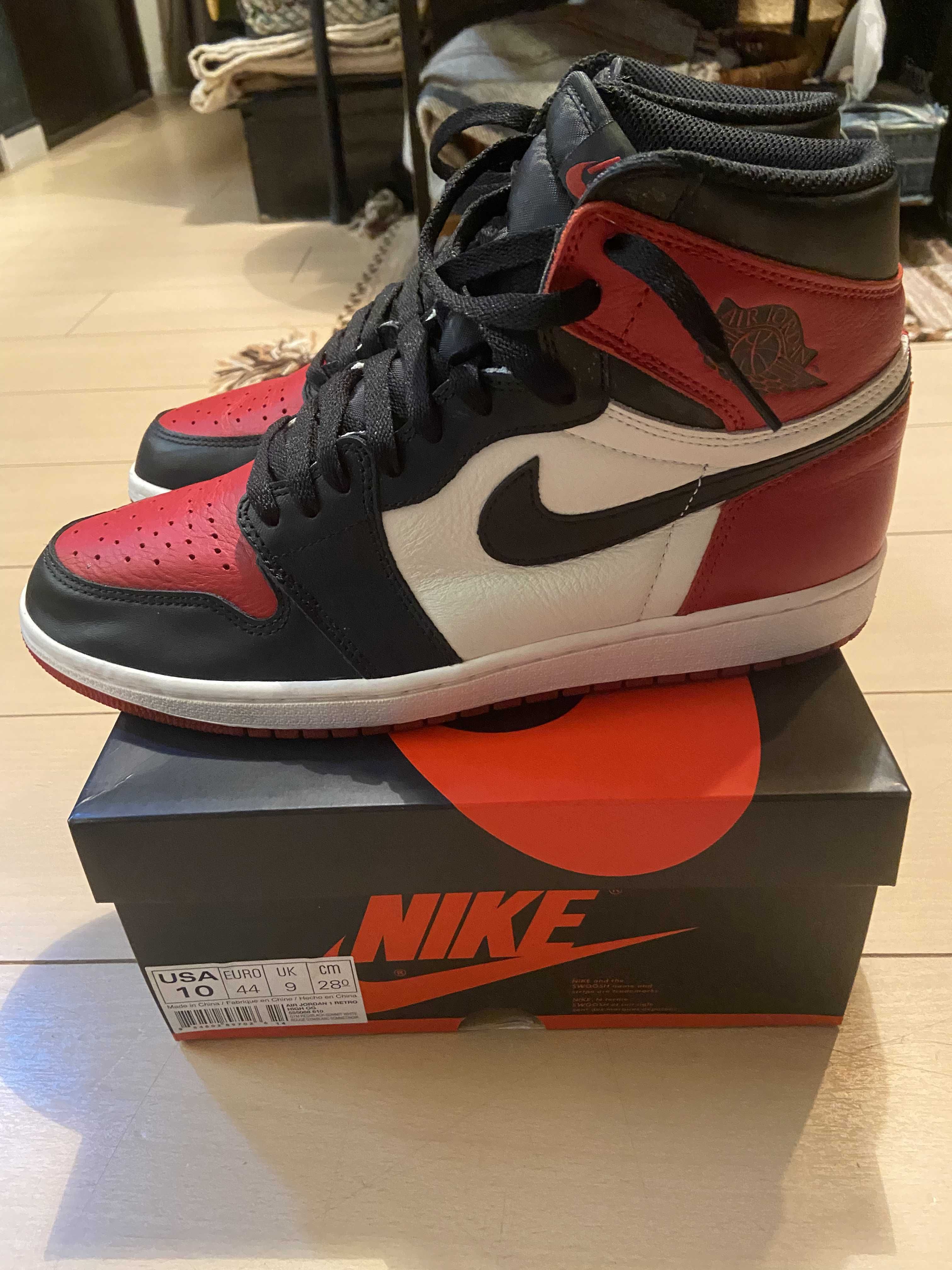 Nike Air Jordan 1 Retro High OG "Bred Toe"