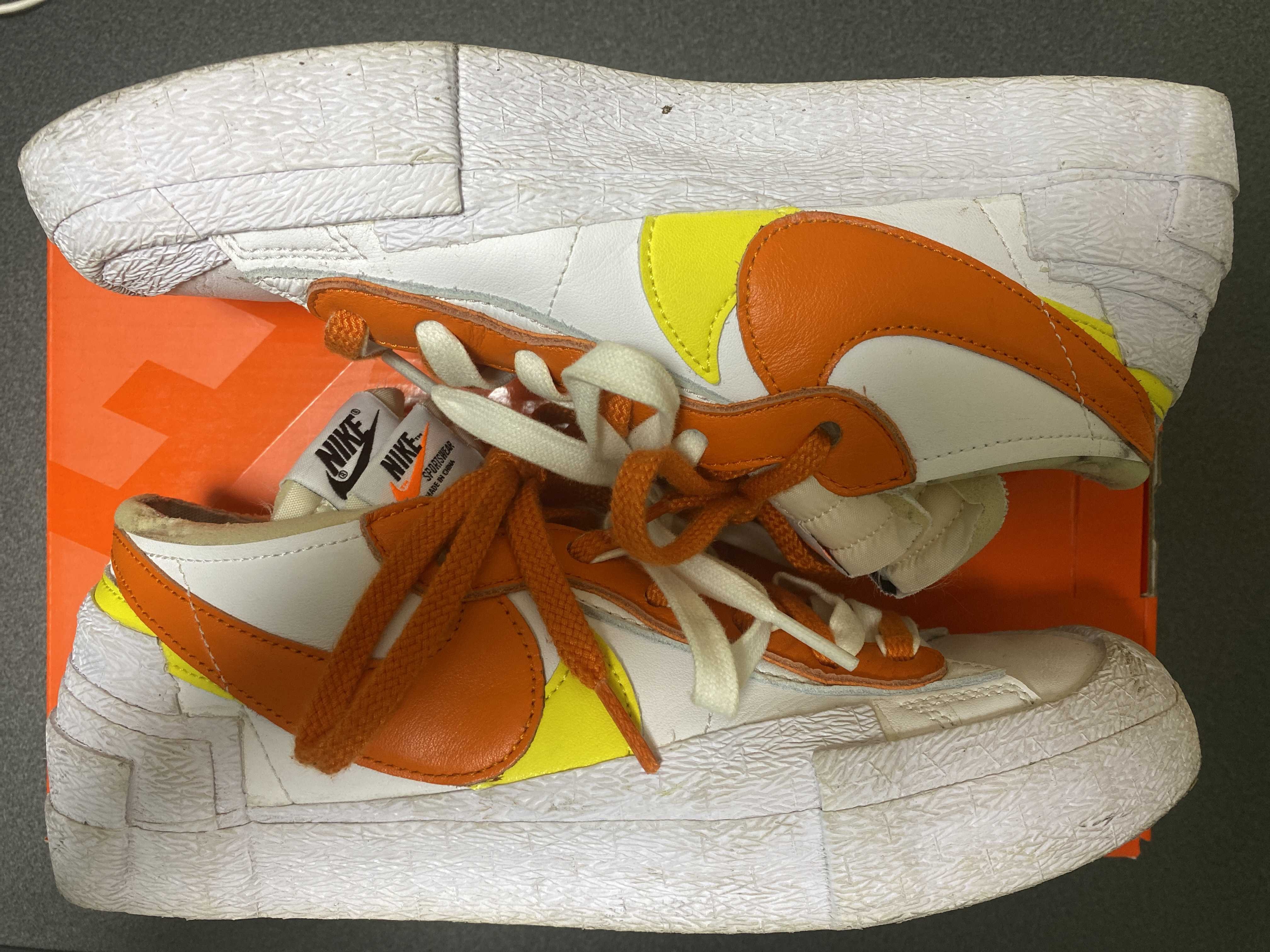 SACAI × NIKE BLAZER LOW "MAGMA ORANGE"