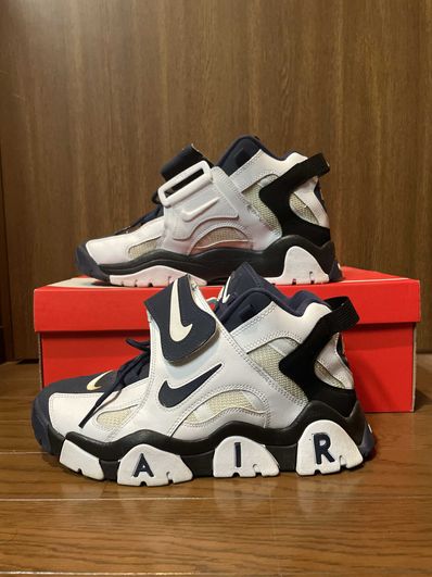 NIKE AIR BARRAGE MID WHITE/NAVY