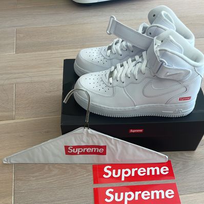 Supreme × Nike Air Force 1 Mid "White" FW24