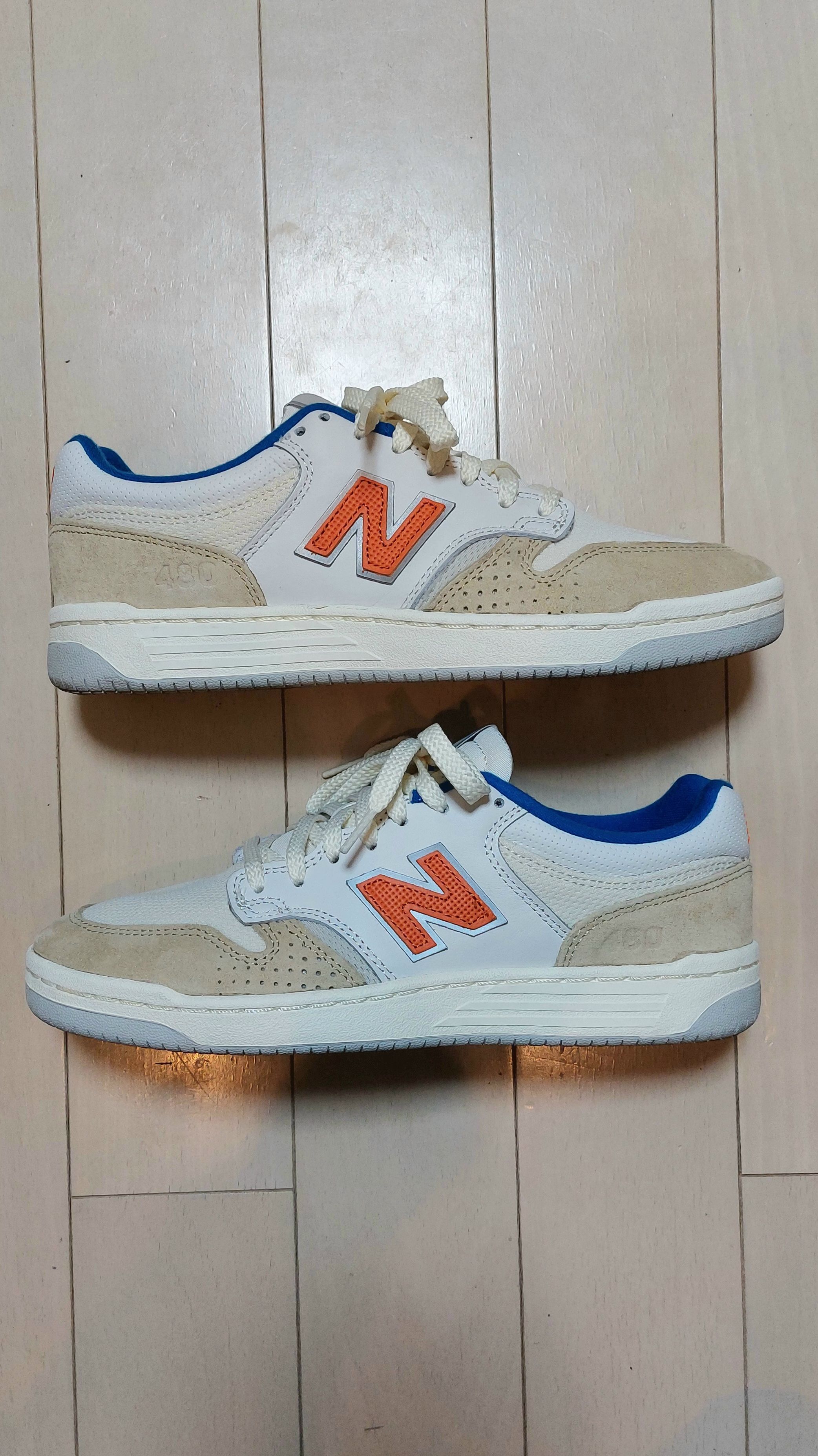 キス × ニューバランス ヌメリック 480 マディソンスクエアガーデン "タンオレンジ"