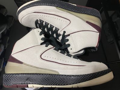 A Ma Maniere × Nike Air Jordan 2 "Airness/Sail and Burgundy"