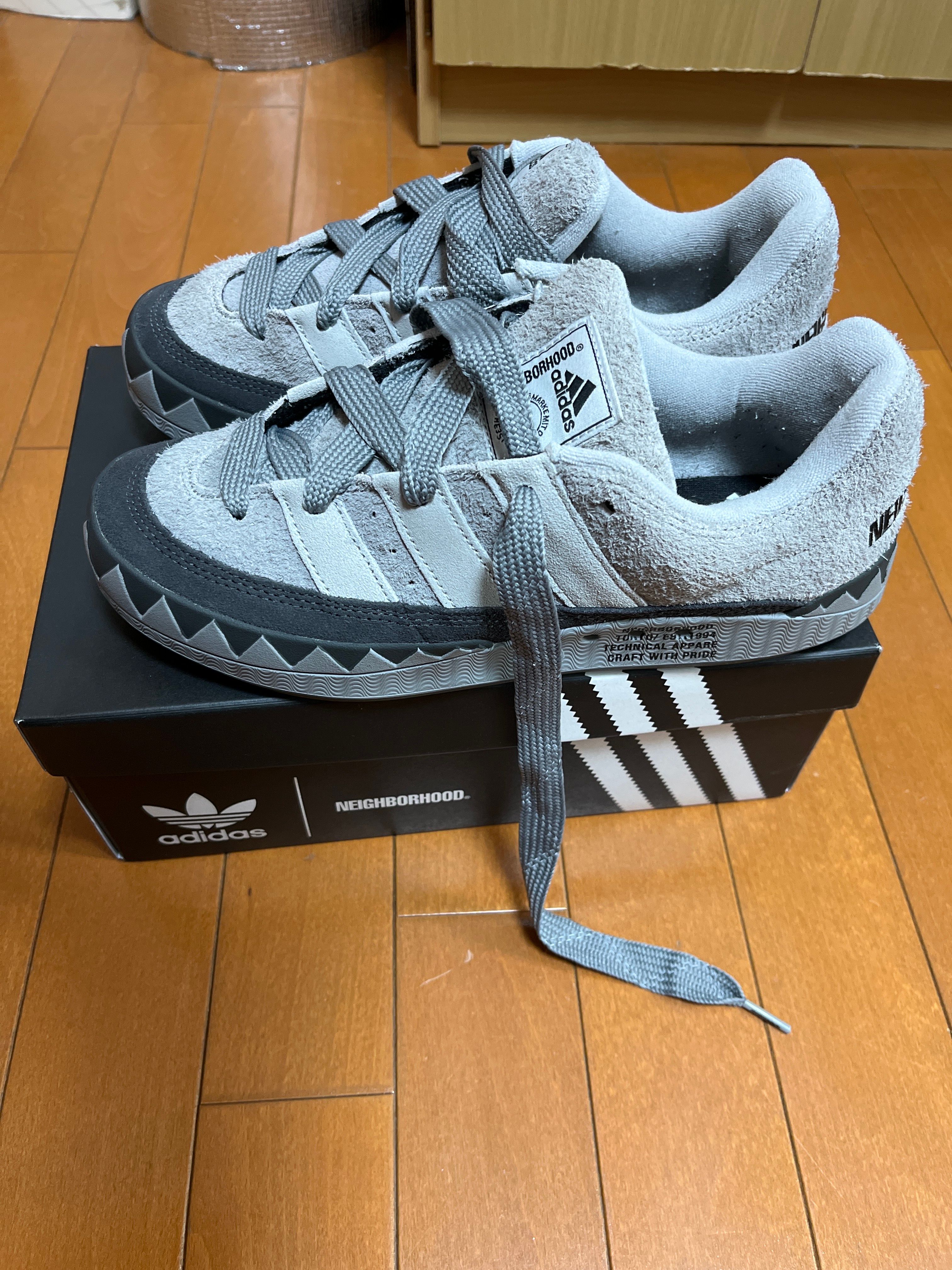NEIGHBORHOOD × adidas Adimatic "Solid Gray/Stone"