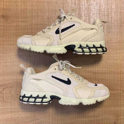 Stussy × Nike Air Zoom Spiridon CG 2 "Fossil/Black"