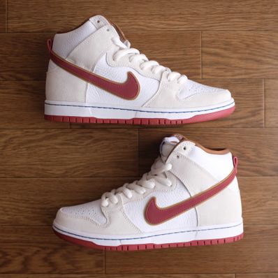 Nike Dunk High Pro "Sail/Team Crimson"