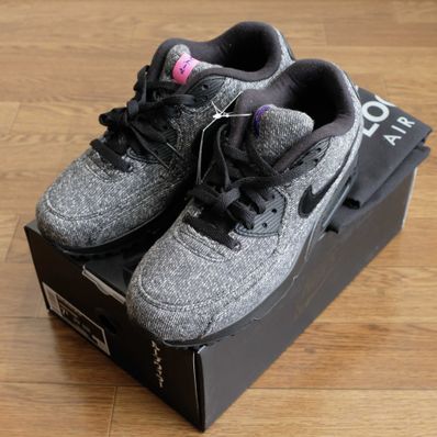 LOOPWHEELER × Nike Air Max 90 "Grey/Black"