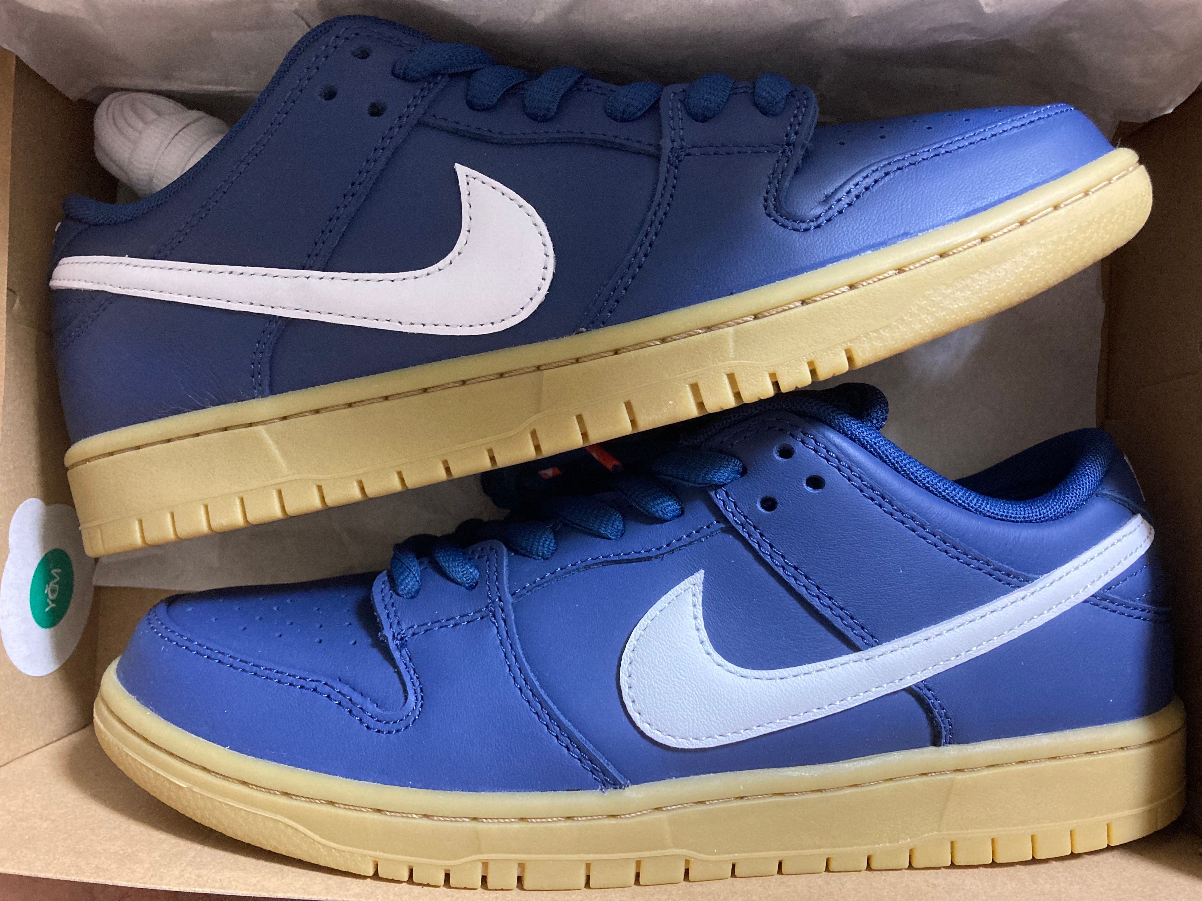 Nike SB Dunk Low Pro ISO Orange Label "Navy Gum"