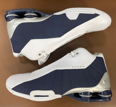 Nike Shox BB4 "White/Silver/Navy"