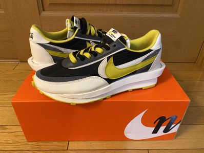 UNDERCOVER × sacai × Nike LD Waffle "Black/Sail-Dark Grey-Bright Citron"