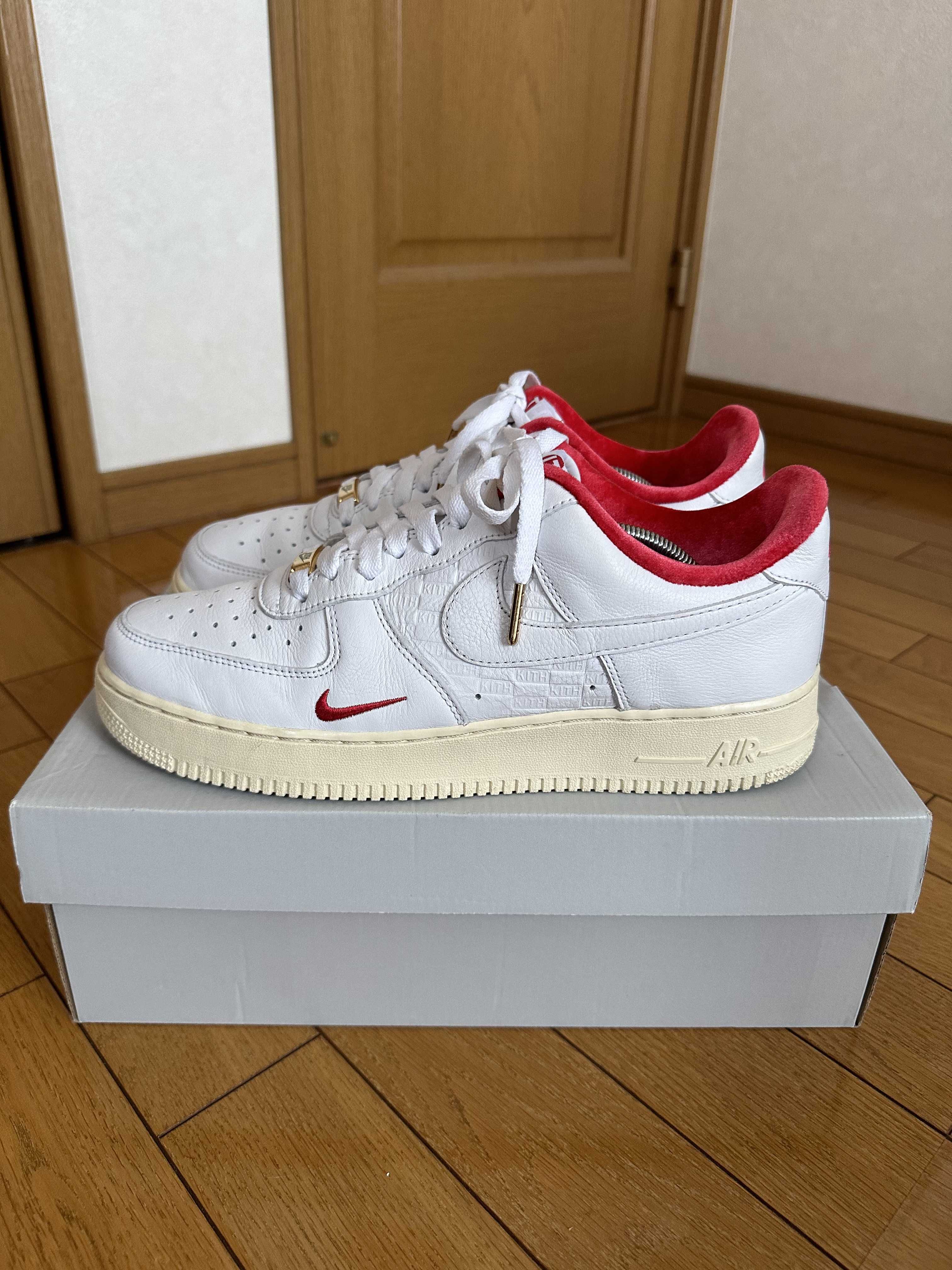 KITH × Nike Air Force 1 Low "White/Red"