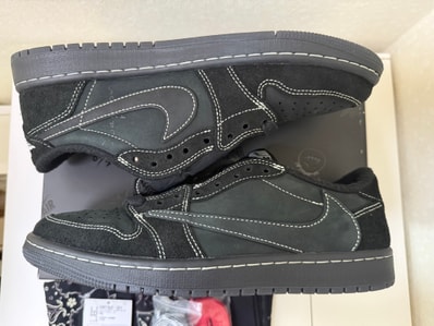 Travis Scott × Nike Air Jordan 1 Low OG SP "Black Phantom"
