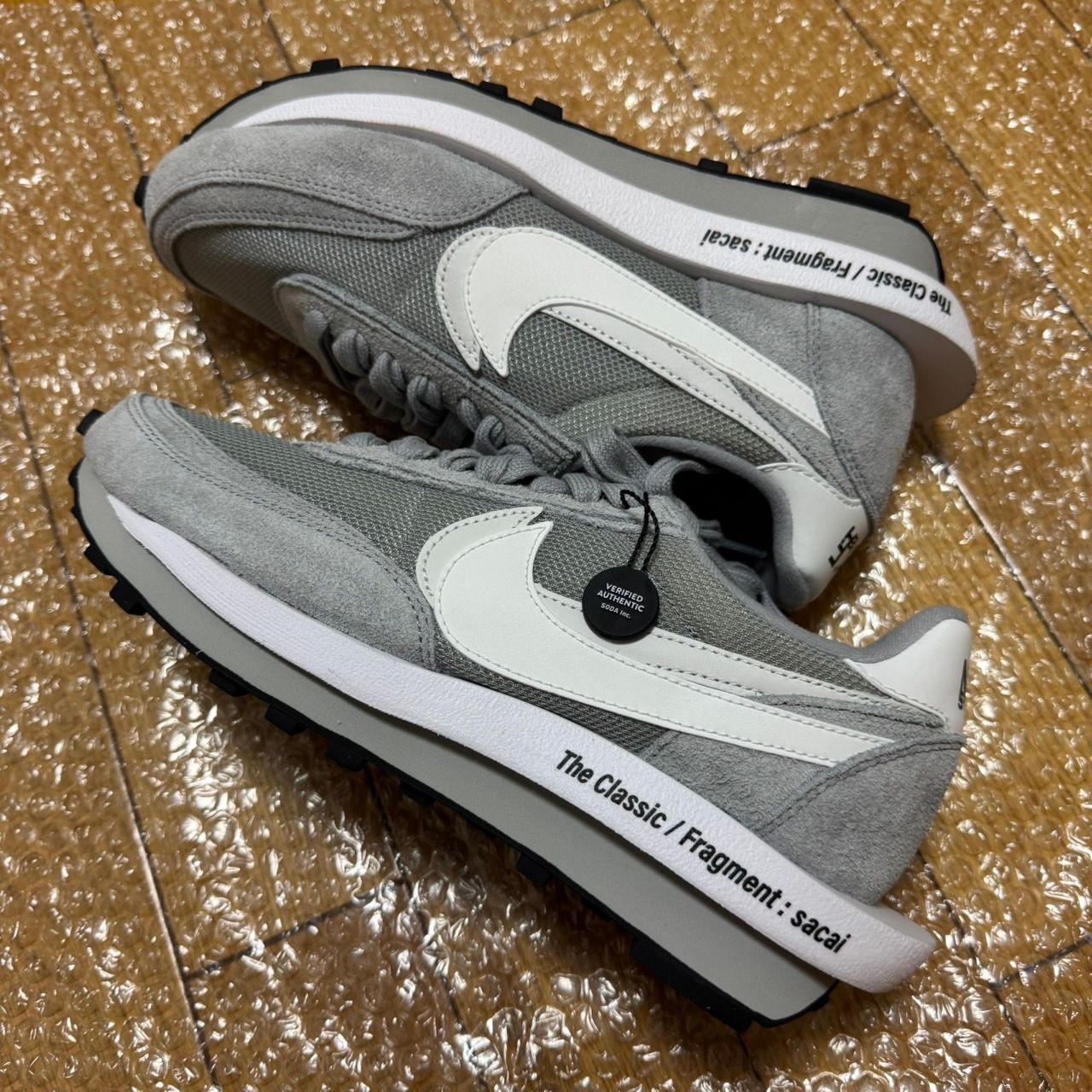 Fragment × sacai × Nike LD Waffle "Light Smoke Grey"