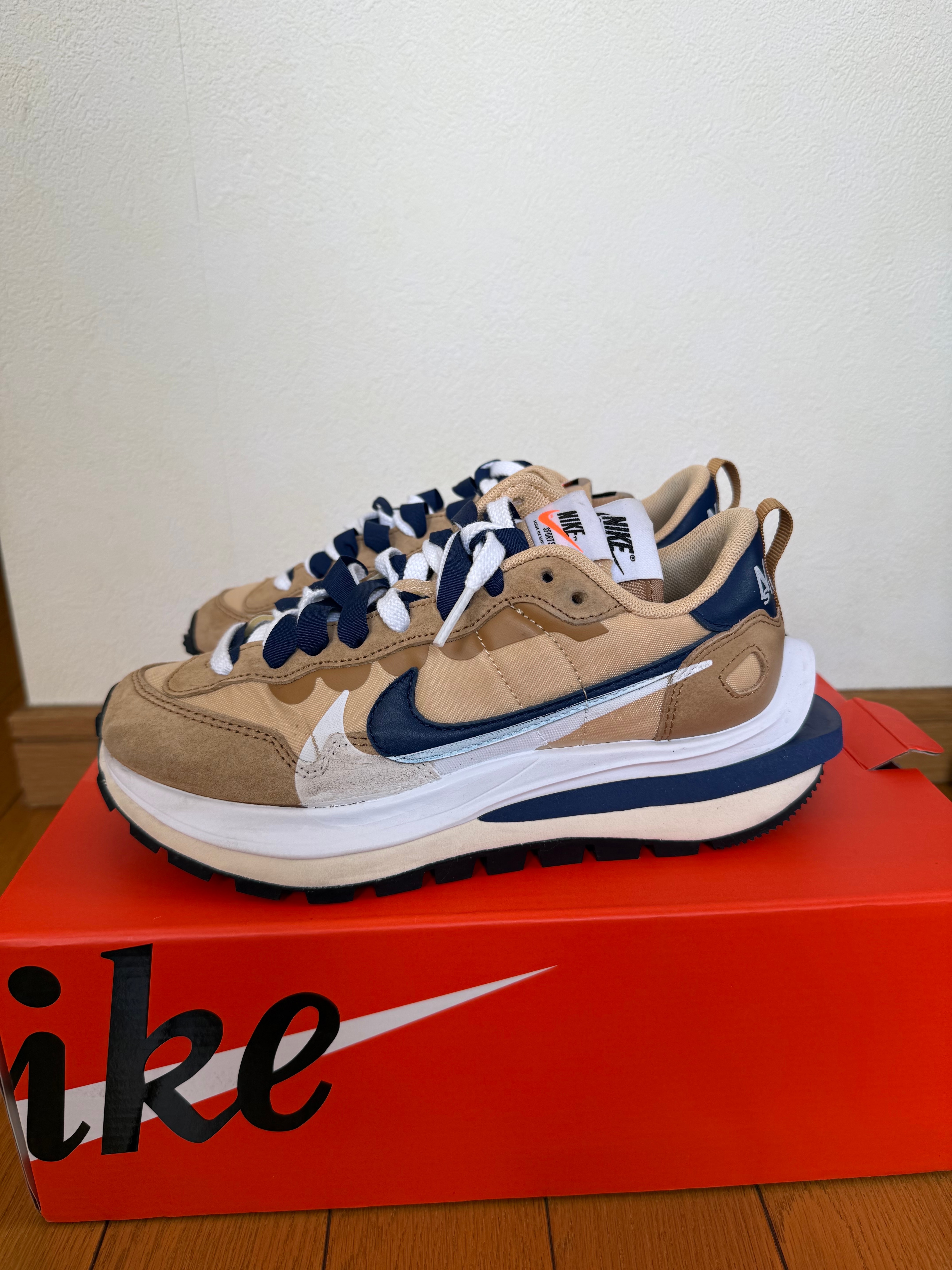 sacai × Nike Vapor Waffle "Sesame and Blue Void"