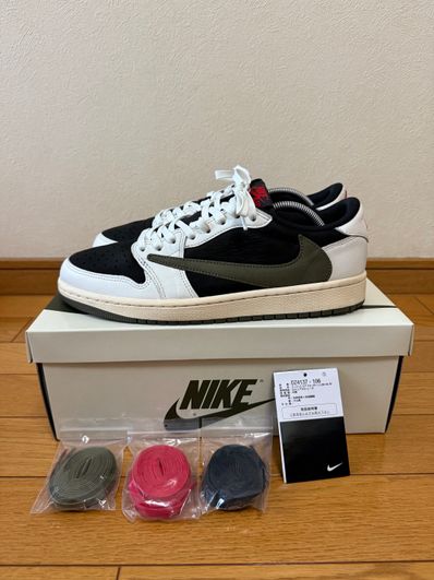 Travis Scott × Nike Women's Air Jordan 1 Low OG "Medium Olive"