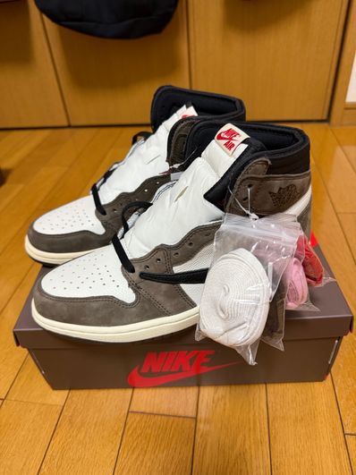 Travis Scott × Nike Air Jordan 1 Retro High OG TS SP "Sail/Dark Mocha"
