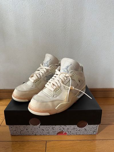 Off-White × Nike Women's Air Jordan 4 SP "Sail"