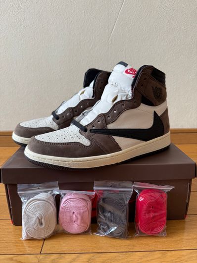 Travis Scott × Nike Air Jordan 1 Retro High OG TS SP "Sail/Dark Mocha"