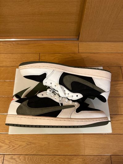 Travis Scott × Nike Women's Air Jordan 1 Low OG "Medium Olive"