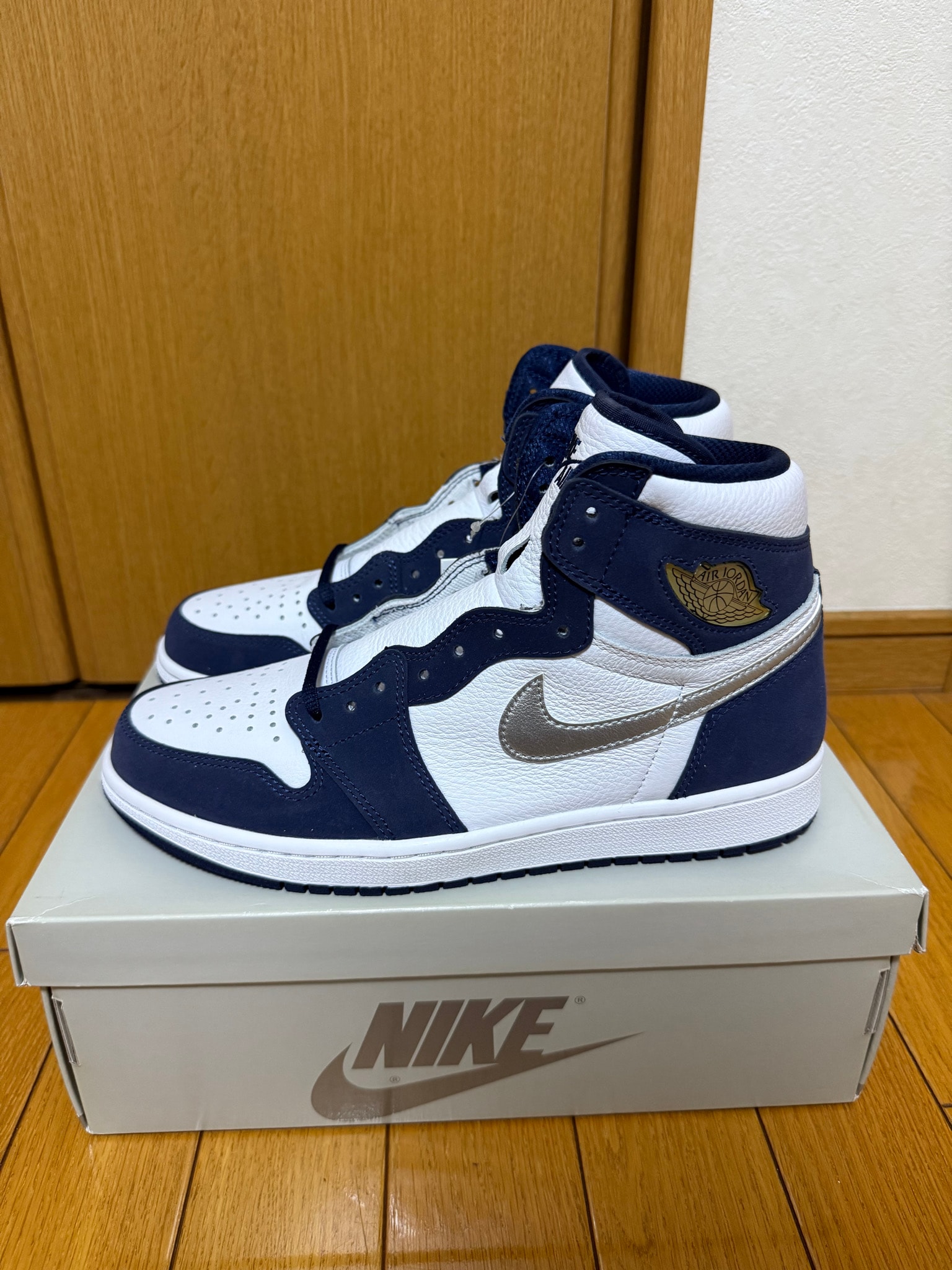 Nike Air Jordan 1 High OG CO.JP "White/Midnight Navy" (2020) (Standard Box)