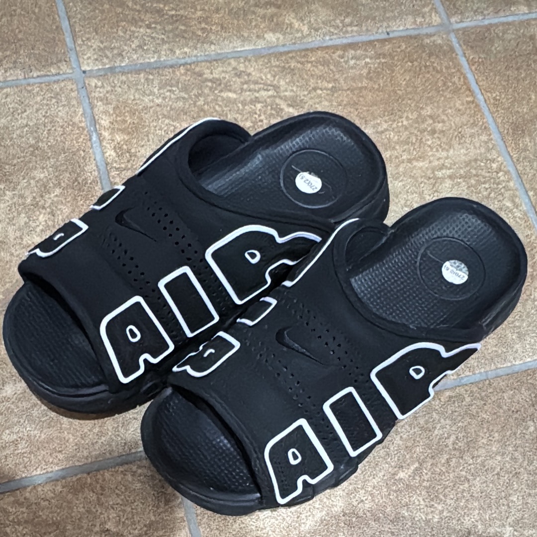Nike Air More Uptempo Slide "Black" (DV2132-001/DV2137-001)