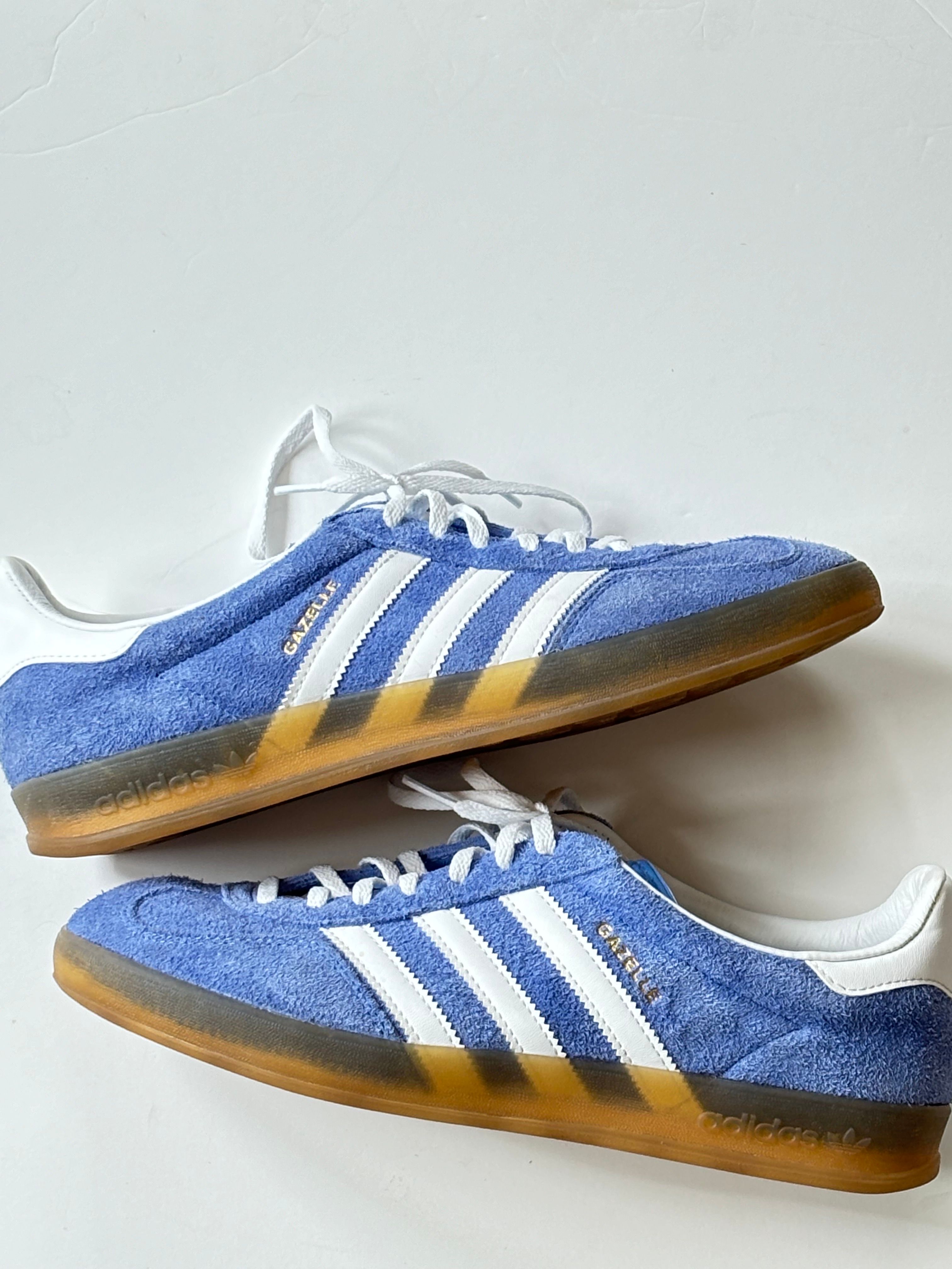 adidas Women's Gazelle Indoor "Blue Fusion/Gold Metallic"