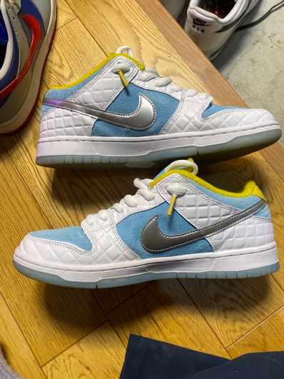 FTC × Nike SB Dunk Low "White/Blue"