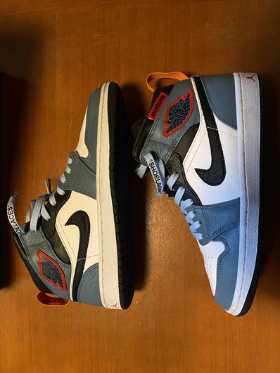 FACETASM × Nike Air Jordan 1 Mid "White/Navy"