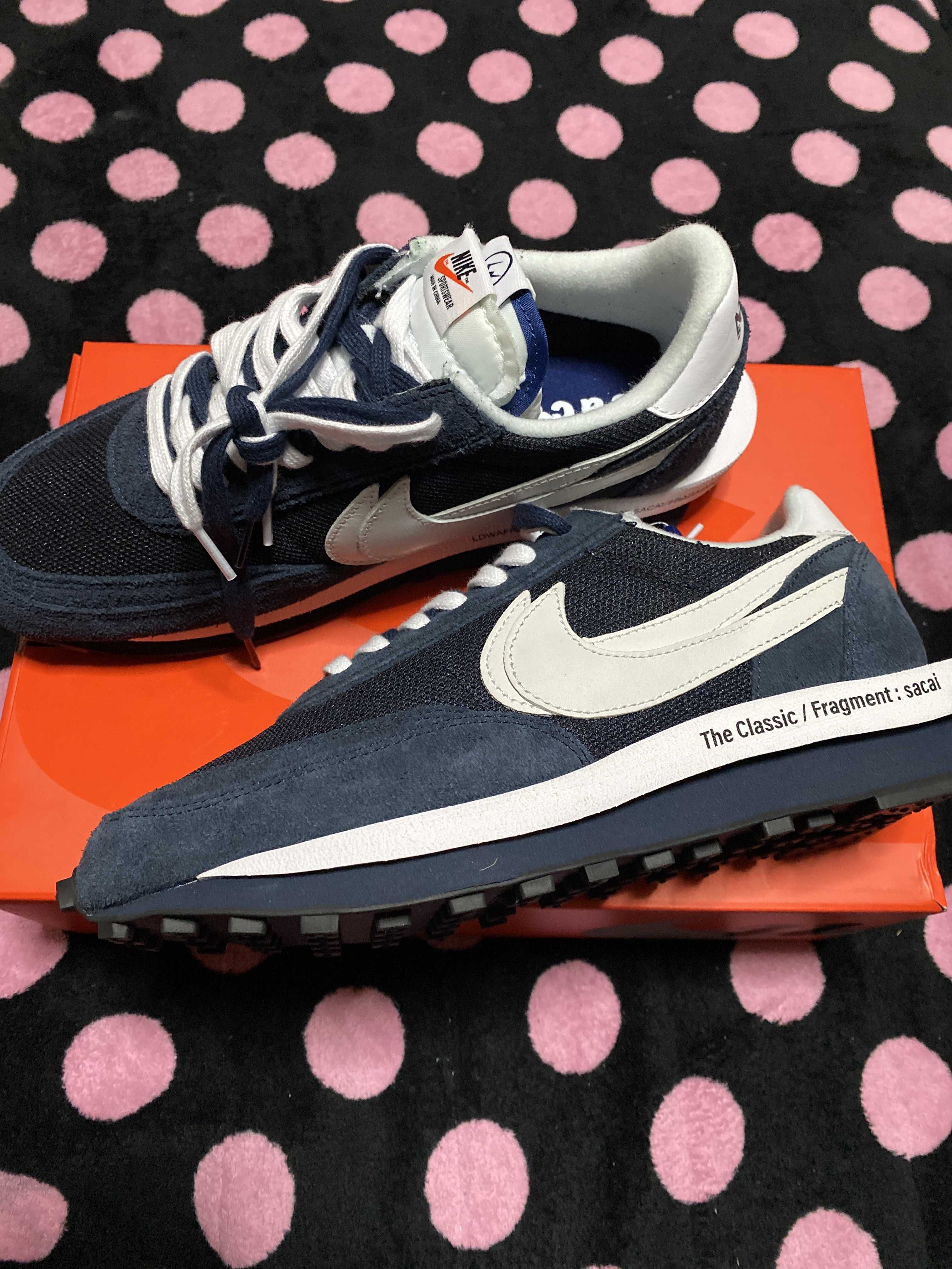 Fragment × sacai × Nike LD Waffle "Blackended Blue"