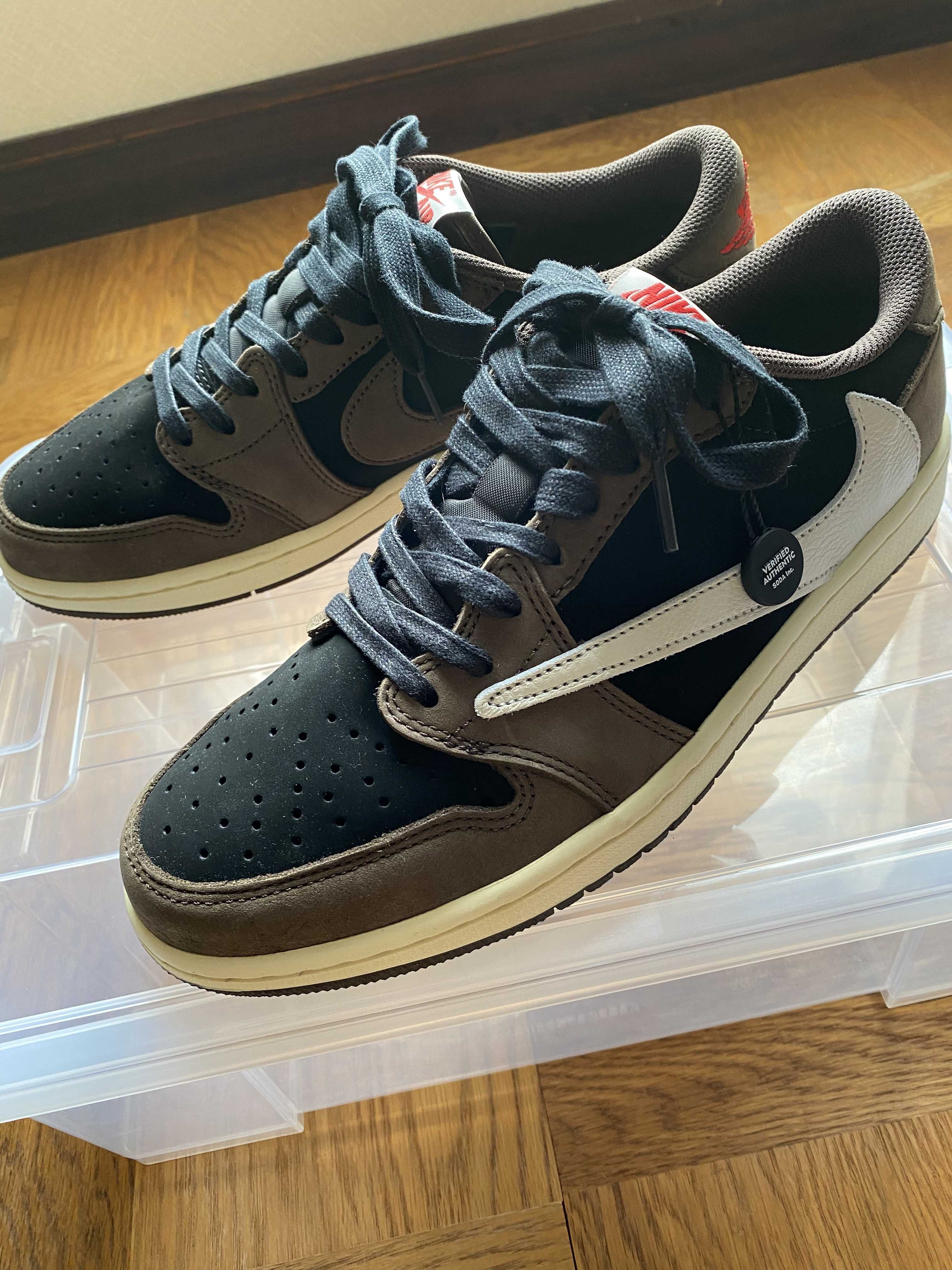Travis Scott × Nike Air Jordan 1 Low OG SP-T "Black/Dark Mocha"