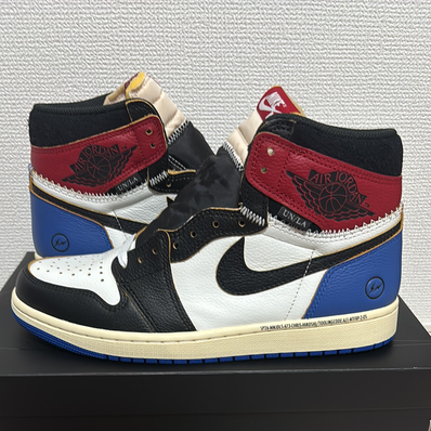 fragment design × UNION × Nike Air Jordan 1 High OG "Black/Varsity Red"