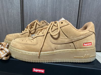 Supreme × Nike Air Force 1 Low "Flax/Wheat"