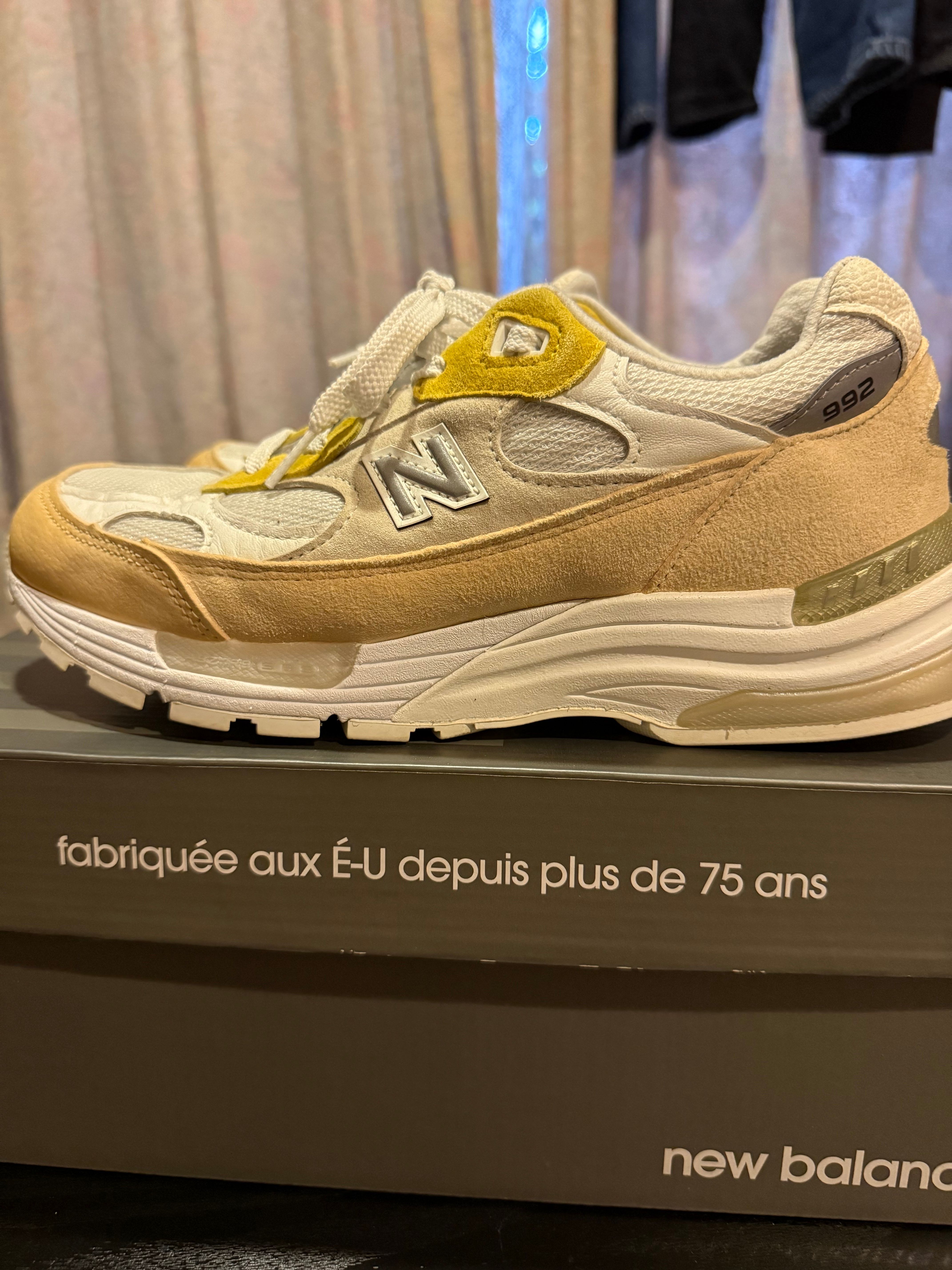 Paperboy × New Balance 992 "Fried Egg"