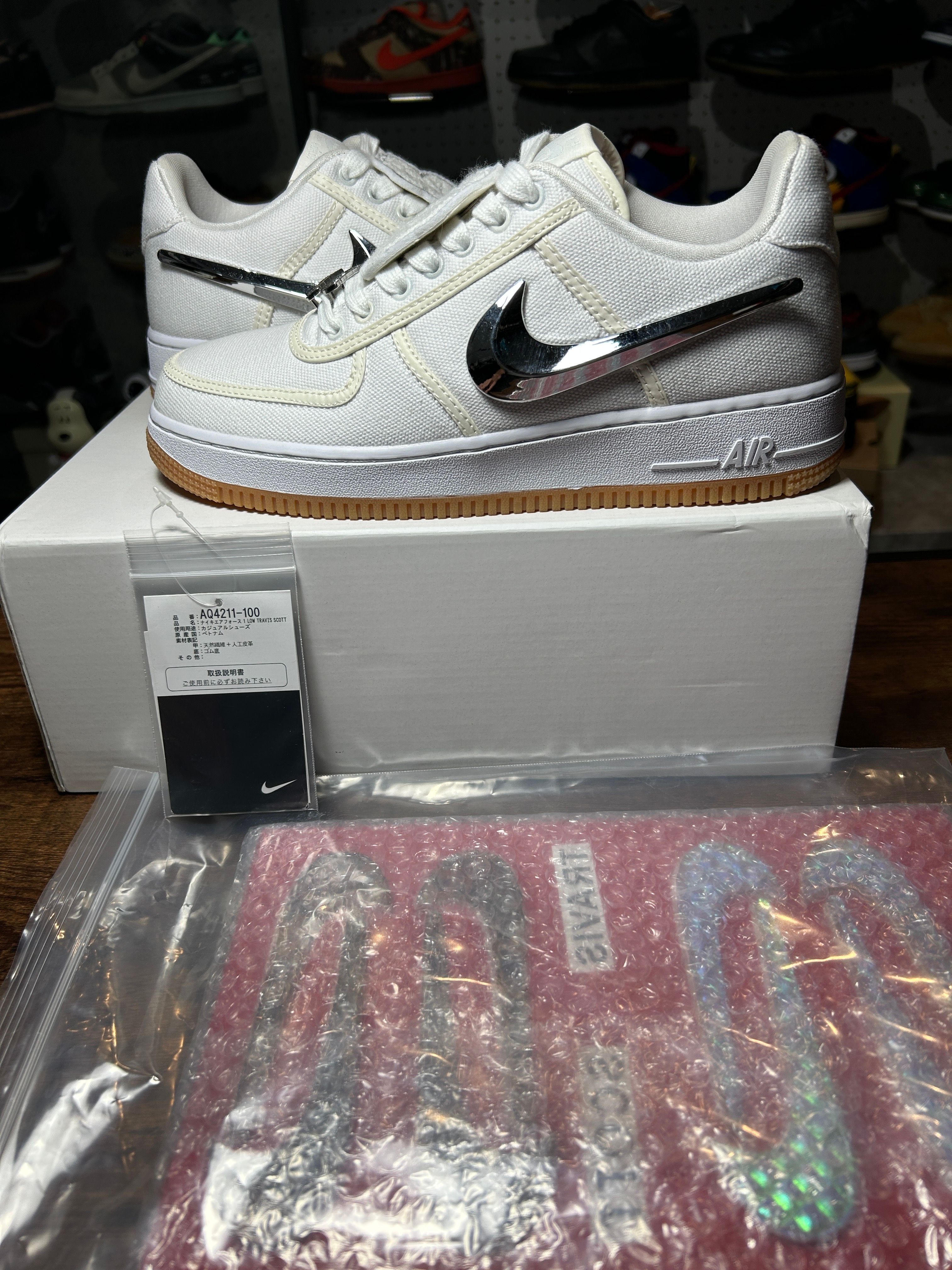 Travis Scott × Nike Air Force 1 Low  AF100 "White"