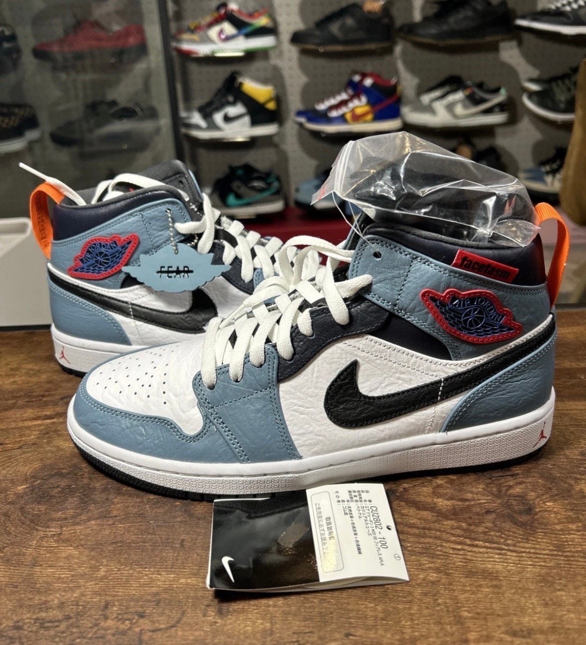 FACETASM × Nike Air Jordan 1 Mid "White/Navy"