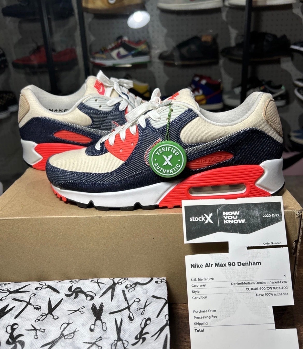 DENHAM × NIKE AIR MAX 90 "INFRARED"